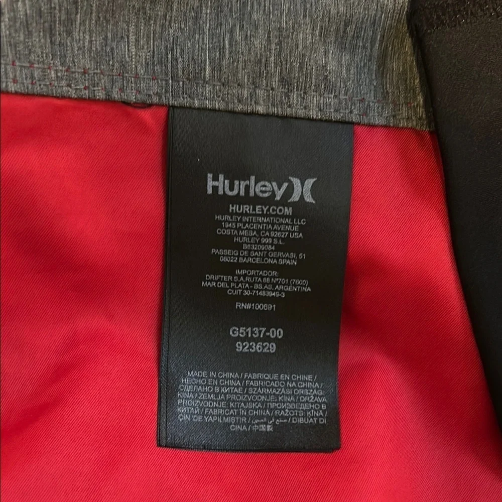 Hurley Men's Red Swim Shorts